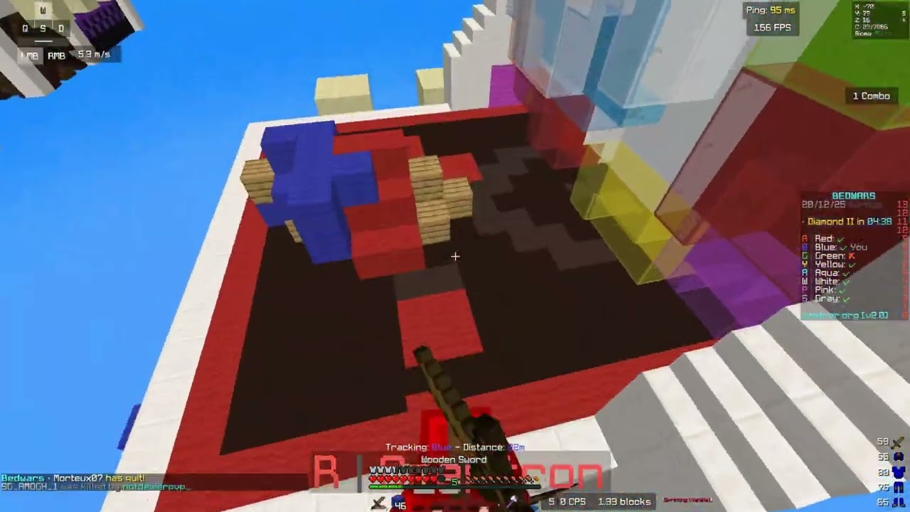 Day 22 to become good at Minecraft - Bedwars DUO with NotDewier on GAMSTER