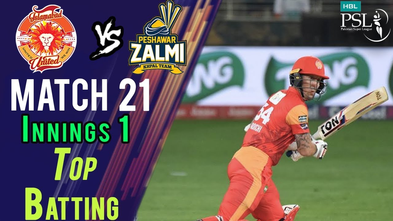 JP Duminy Batting | Peshawar Zalmi Vs Islamabad United  | Match 21 | 9 March | HBL PSL 2018