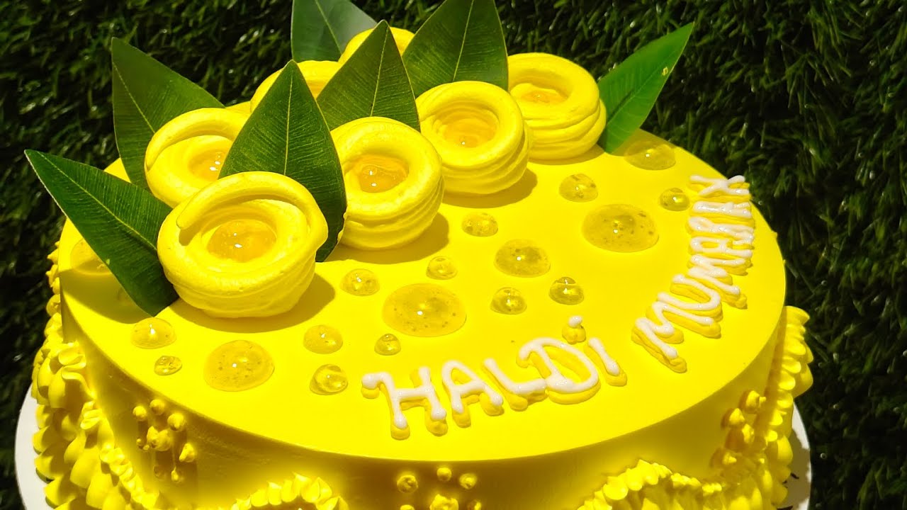 Yellow colour design decoration beautiful 🎂 🎂🎂 cake 🎉🎉 birthday cake #cake #birtdaycelebration #cake