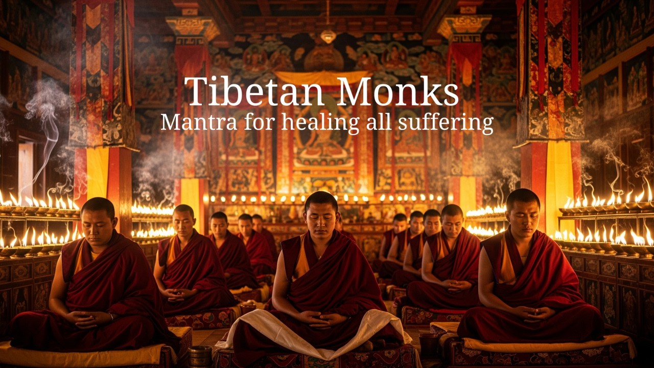 Ganden Monastery Mantra  — Tayata Om Bekandze | Tibetan Monks Chant | 528Hz Healing Frequency