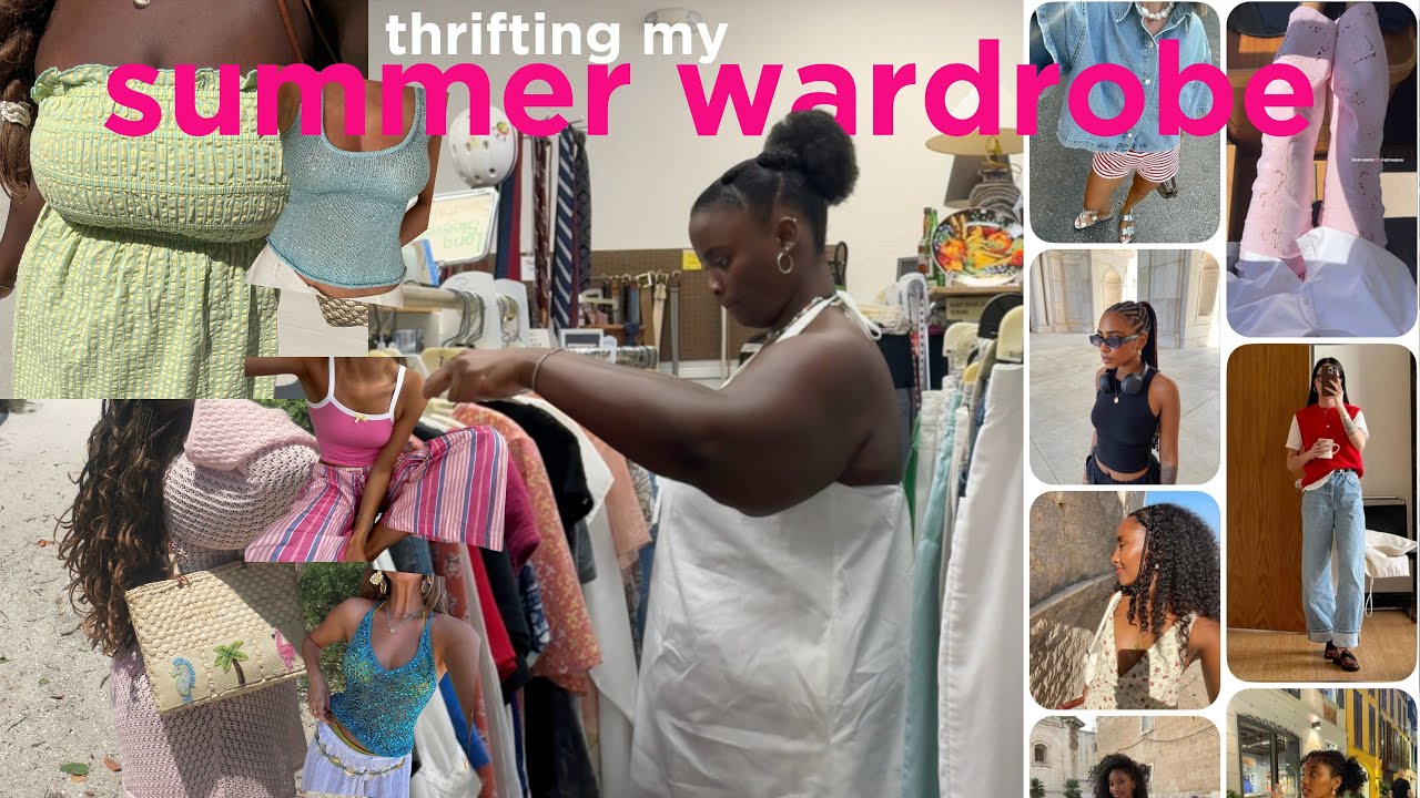 thrift with me! thrifting my pinterest inspired summer wardrobe + thrift haul!