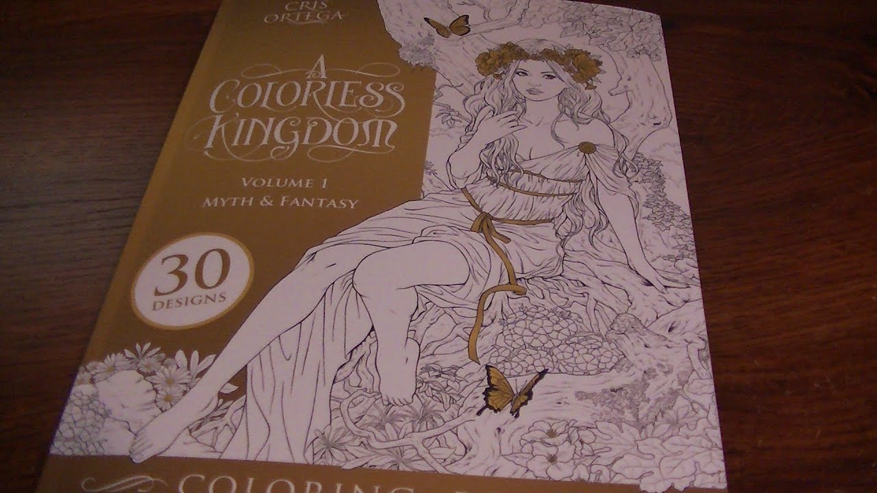 A Colorless Kingdom: Volume 1 Adult Coloring Book by Cris Ortega