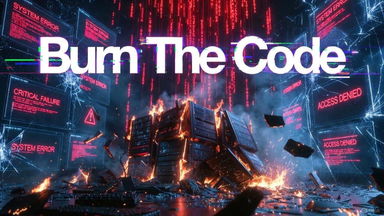BURN THE CODE | Industrial Cyberpunk Metal Anthem | Elyre | ⚠️ Best experienced loud.