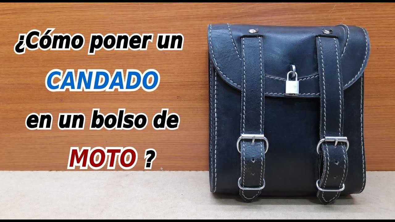 #042 Como poner un CANDADO en un bolso de MOTO