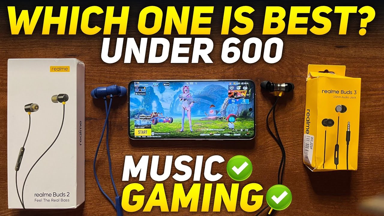 REALME BUDS 3 VS REALME BUDS 2 🔥 BGMI TEST | BEST WIRED GAMING EARPHONES UNDER 500 RS