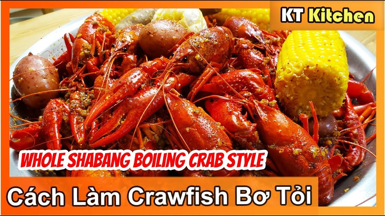 Nấu CRAWFISH SỐT BƠ TỎI [WHOLE SHA-BANG GARLIC SAUCE Boiling Crab's SECRET RECIPE ] ENGLISH CAPTION