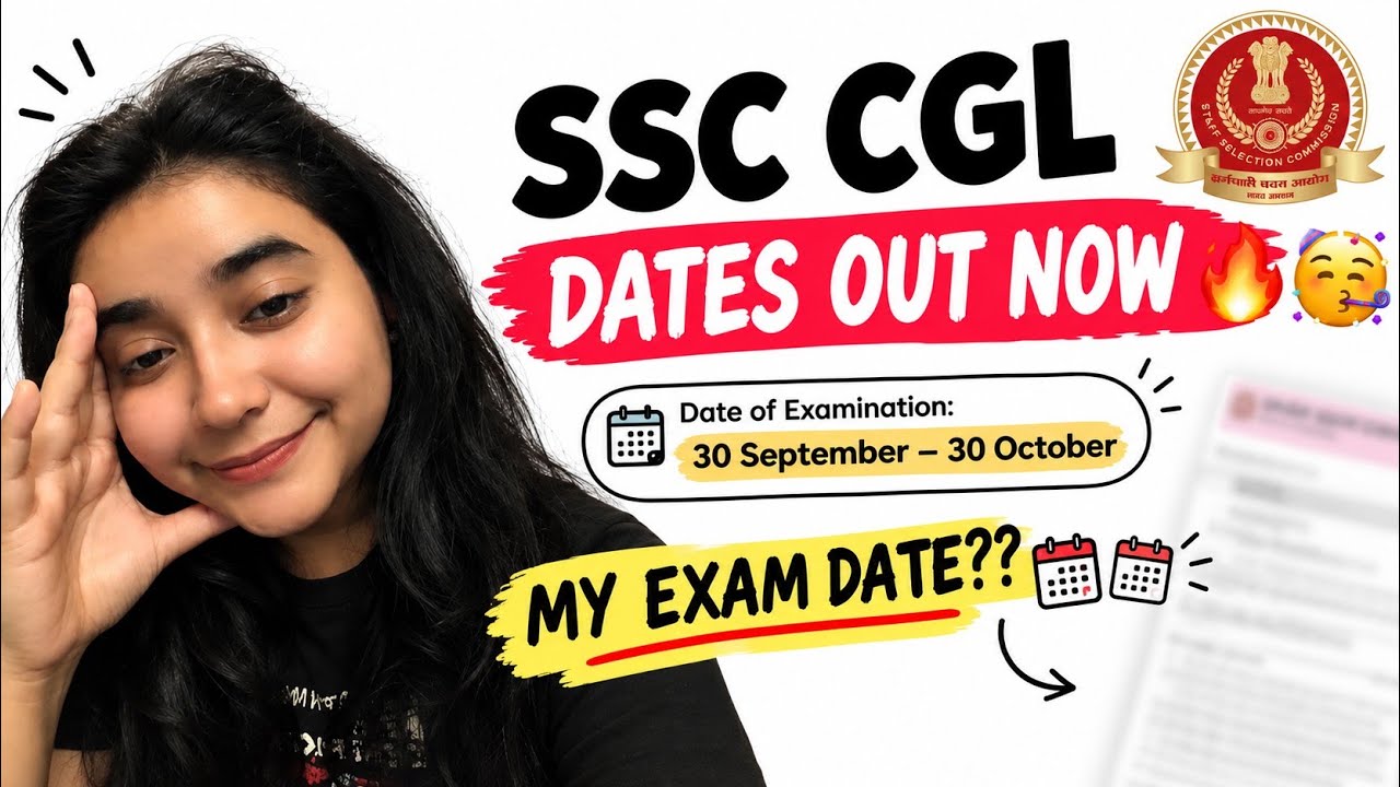 🎯SSC CGL 2026 EXAM DATES OUT 🧿🔥🥳 | My Exam Date! 📅 | SSC CGL Latest Update#cgl #ssc #ssccgl2026 