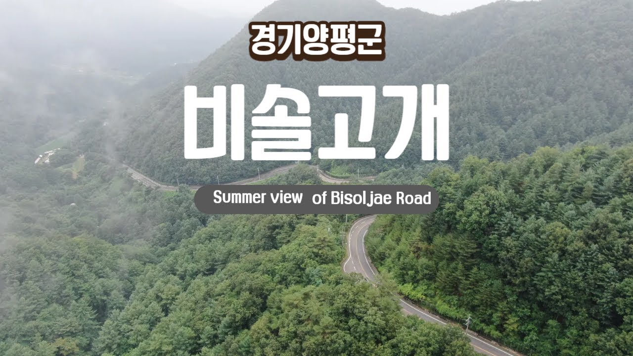[Drone View] 경기양평 비솔고개 여름풍경 드론영상 기록 1080FHD [Summer view record of Bisoljae Road by Mavic2 Drone]