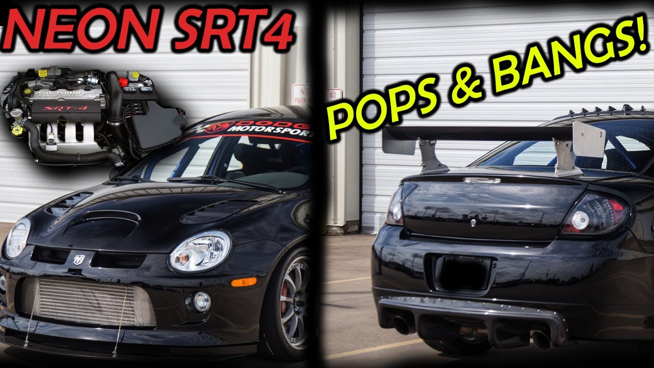 DODGE NEON SRT4 TURBO ULTIMATE COMPILATION.... POPS & BANGS, PULLS, FLAMES!!