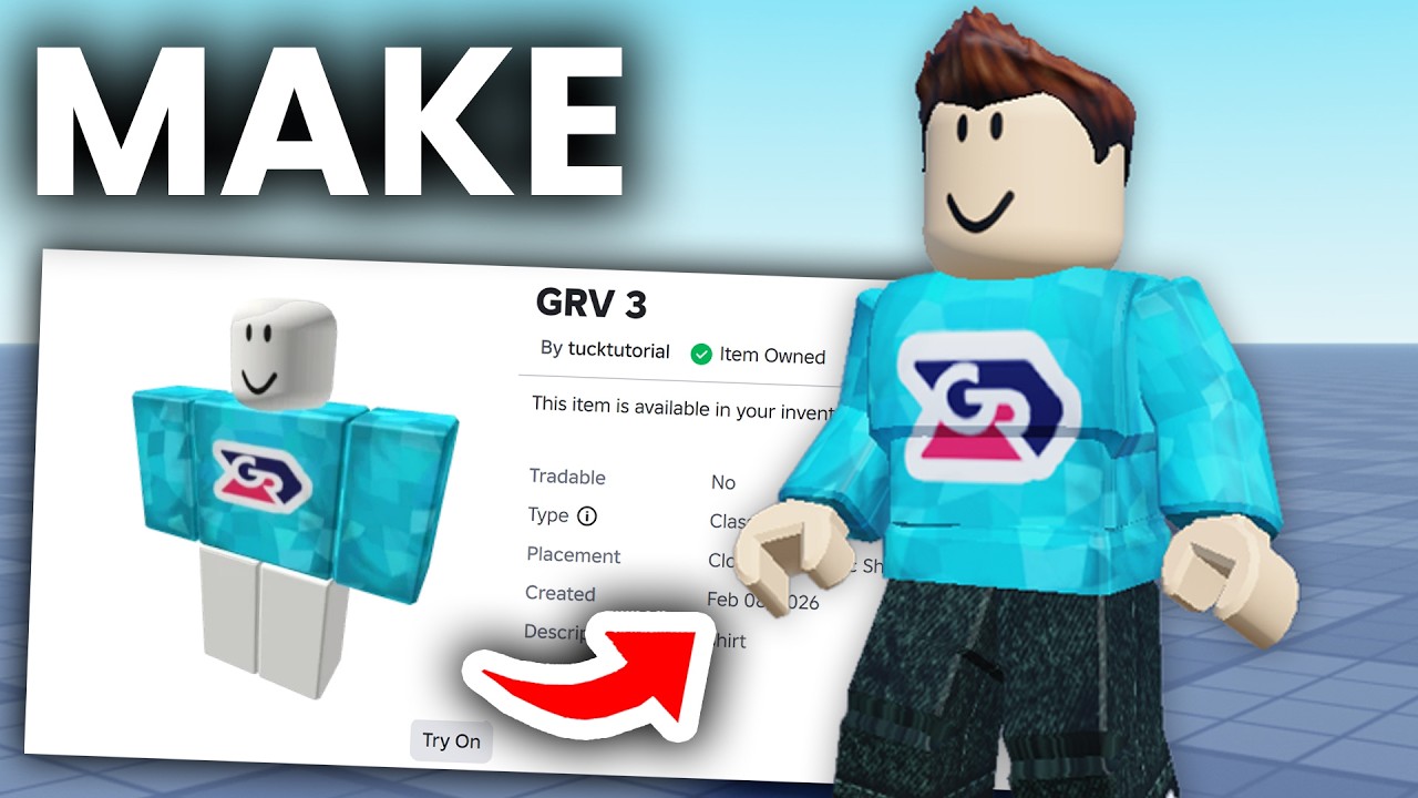How To Make A Shirt in Roblox - 2026 For Beginners