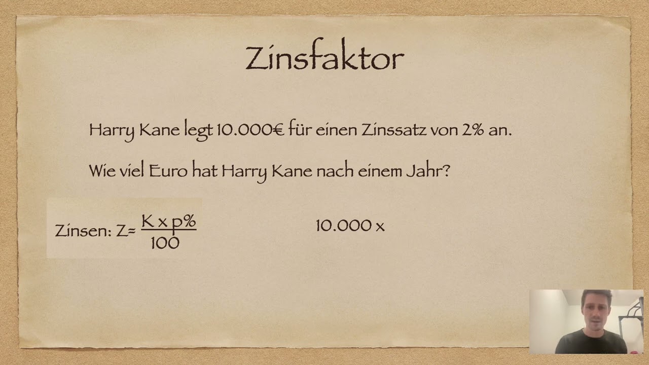 Lernvideo Zinsrechnung