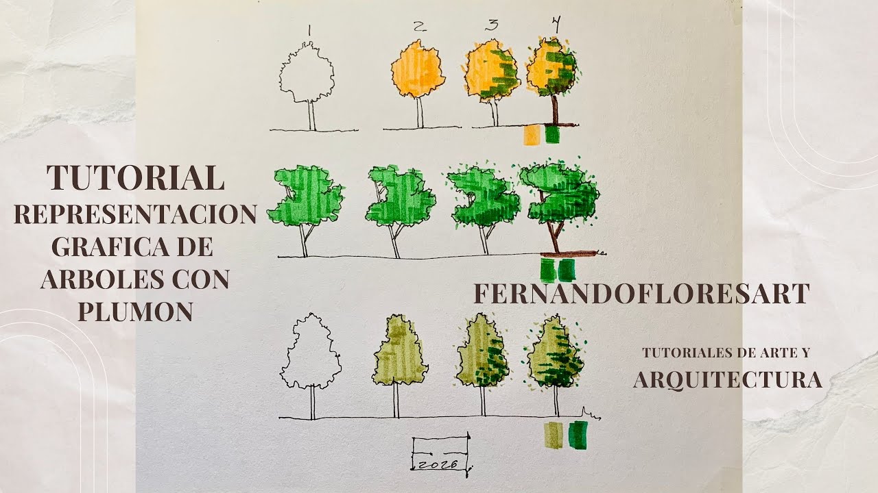 Tutorial para hacer árboles con plumón
