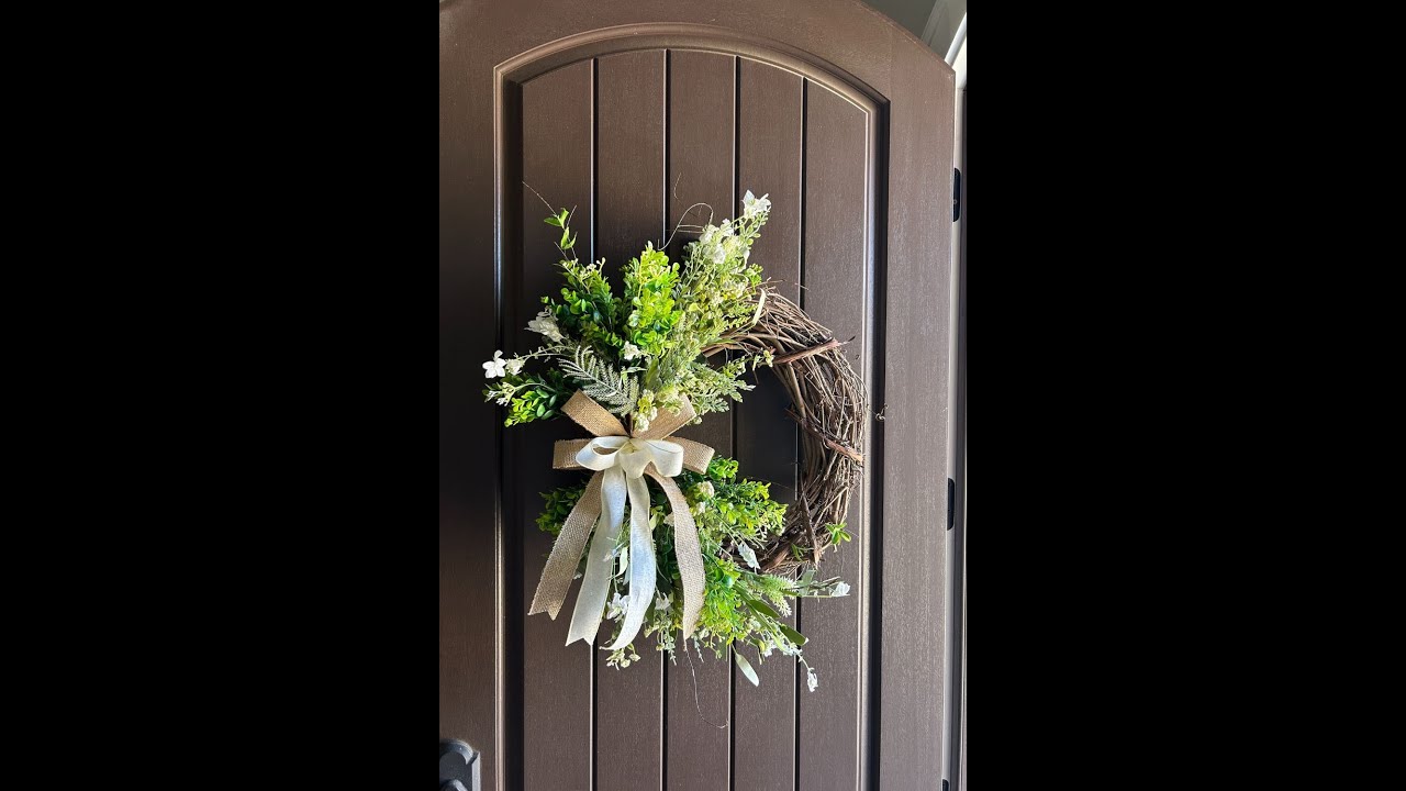 Decorate a Grapevine Wreath with Spring Florals From Trendy Tree