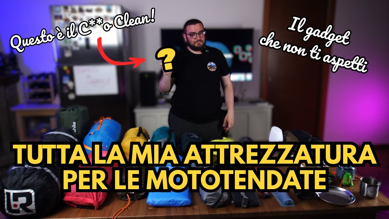 Attrezzatura da Campeggio Completa per la tua prossima Mototendata!