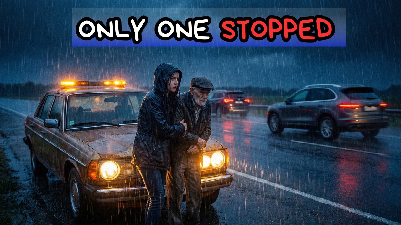 She Stopped For A Stranger In The Storm… He Was A Billionaire Testing The Entire City
