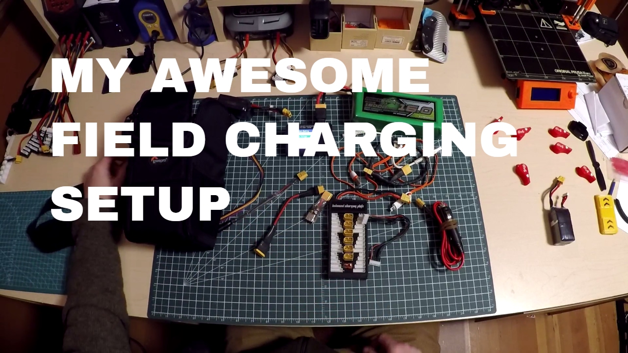 My awesome FPV lipo field charging setup