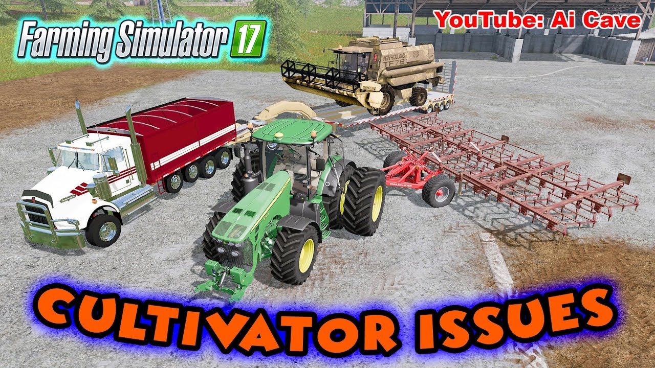 FARMING SIMULATOR 2017 Mods - New Holland TF78 Harvesting & John Deere 8345R Cultivating