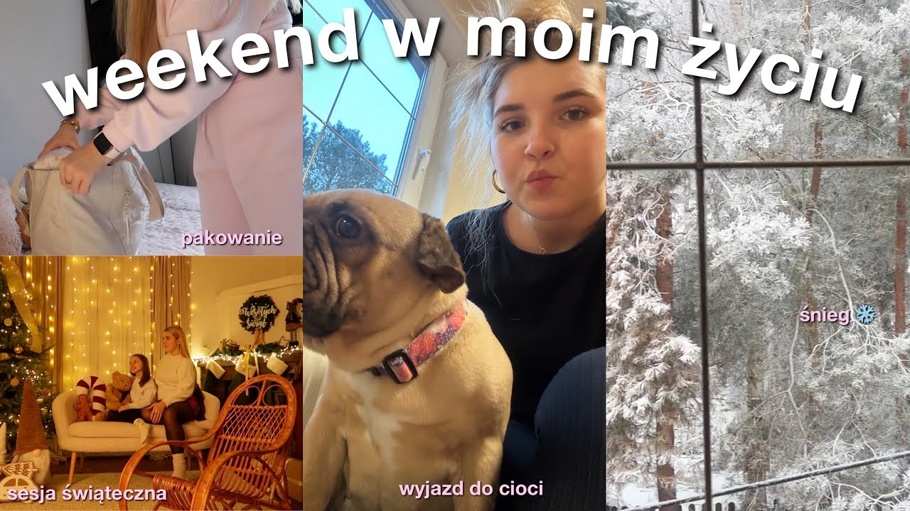 WEEKEND W MOIM ŻYCIU | pakowanie, wyjazd do cioci, sesja świąteczna