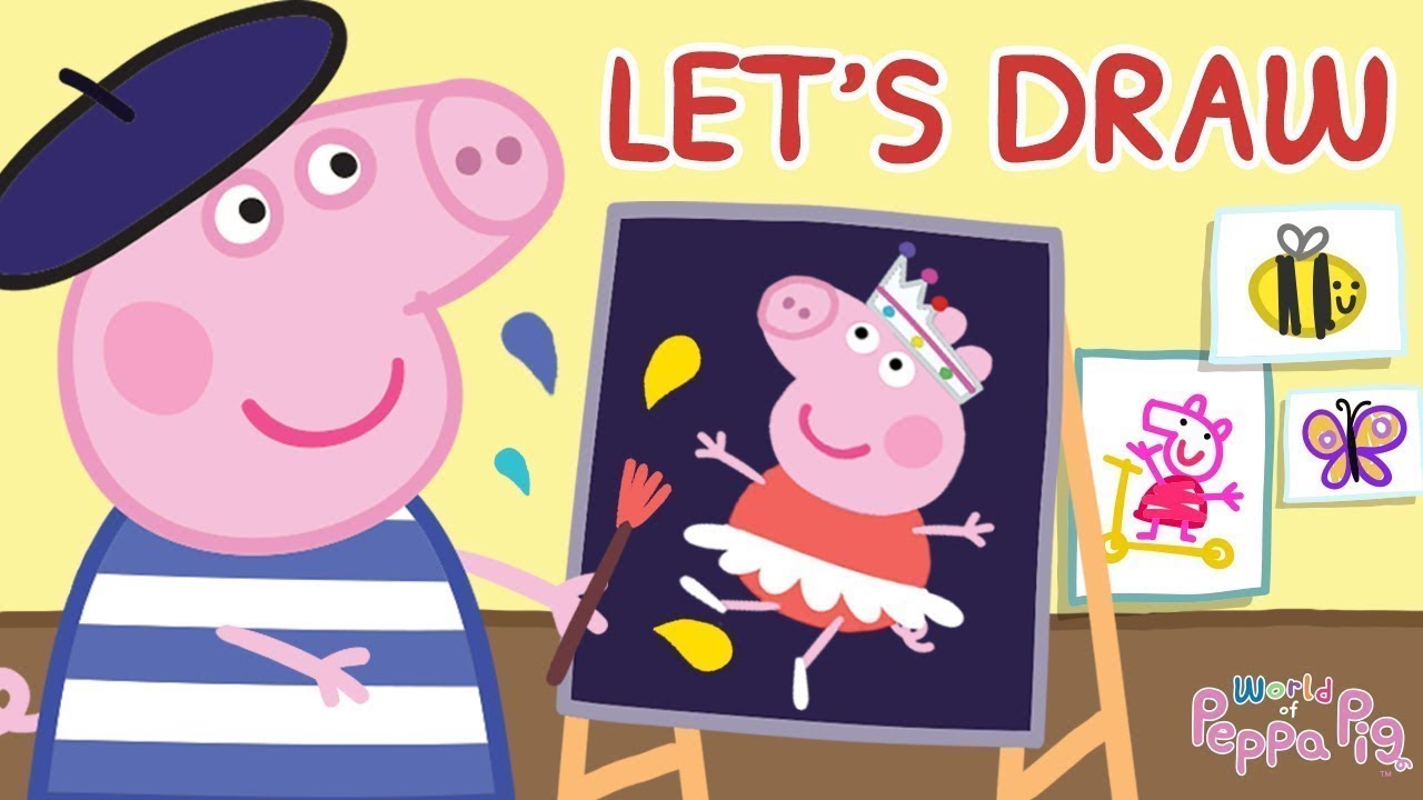 Peppa Pig App | World of Peppa Pig - Colouring George With Peppa! | Game for Kids