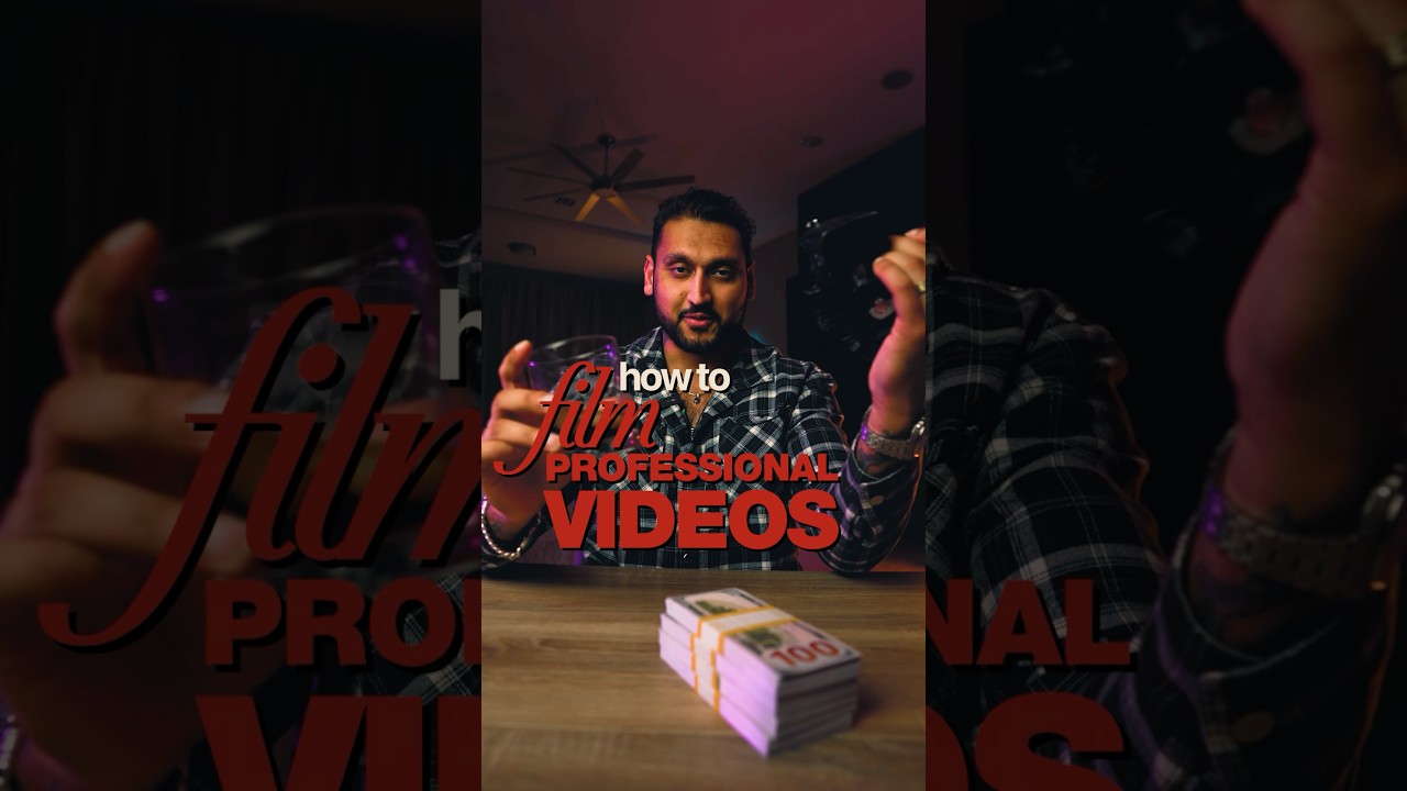 how to film professional videos