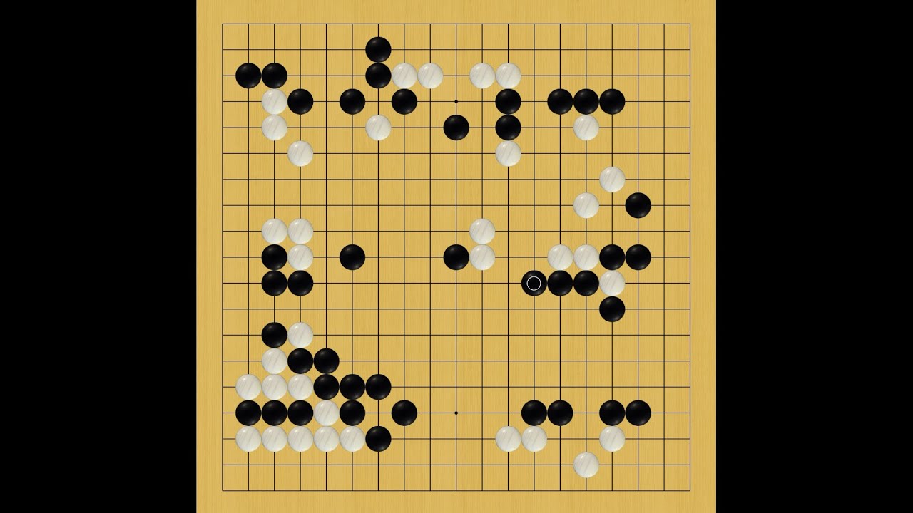 【囲碁の師匠katago自己対局観戦実況】57 五子局【囲碁】