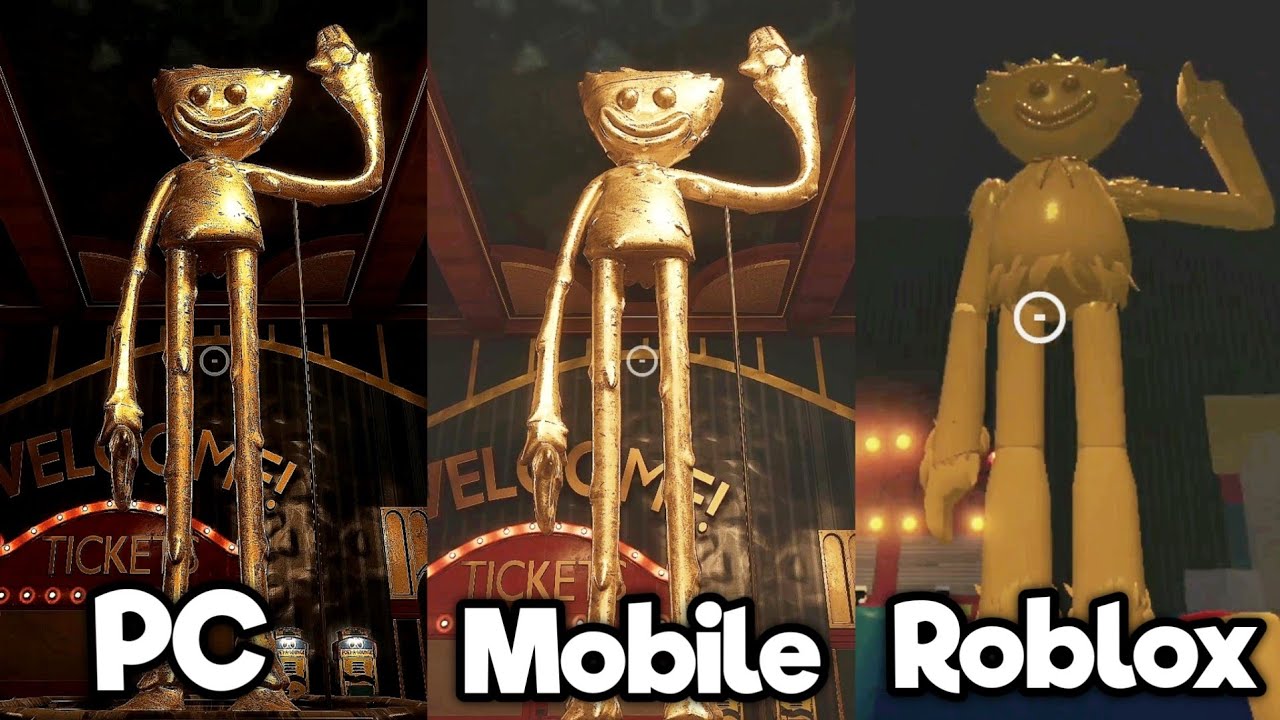 Project Playtime - Pc Vs Mobile Vs Roblox Comparison in different Versions | It's Back (Fangame)