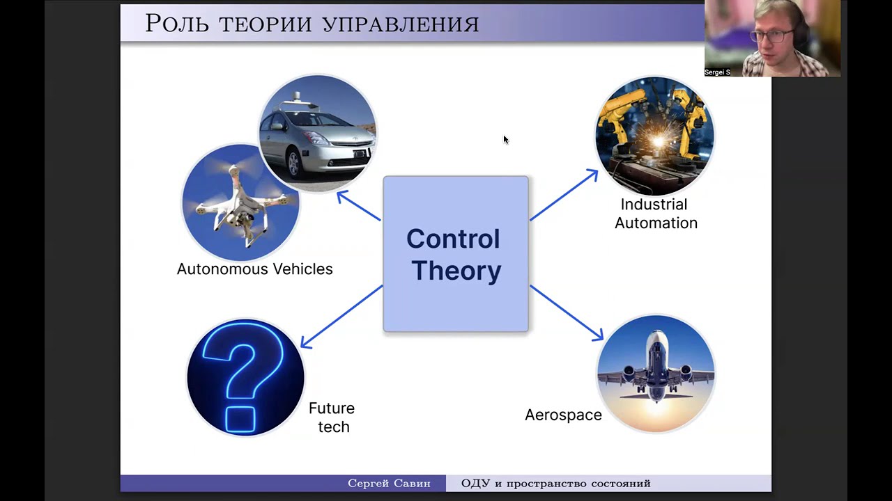 Теория управления, лекция 1. ОДУ, пространство состояний
