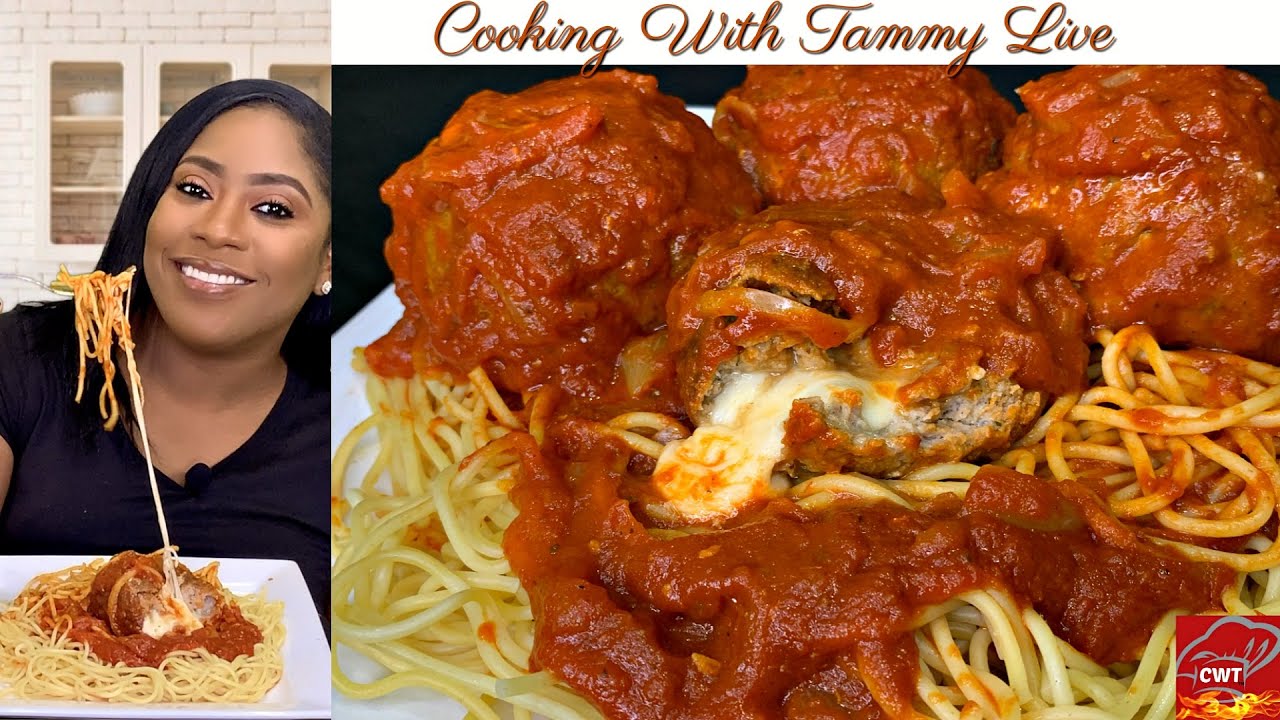 How To Make Juicy Mozzarella Stuffed Meatballs