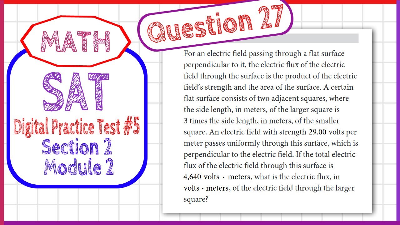 Question 27 in SAT Digital Practice Test #5, MATH Section 2 Module 2