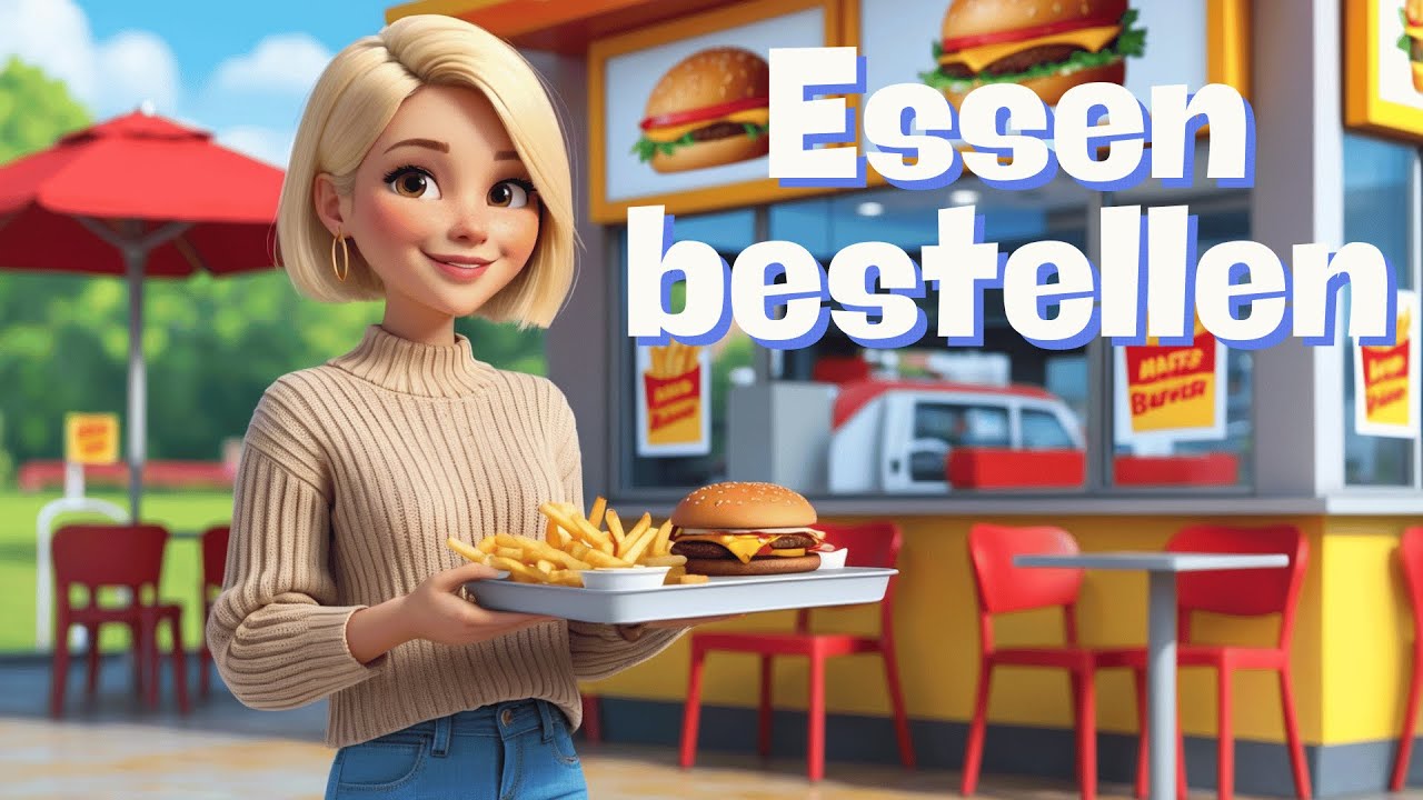 Заказ еды на немецком языке 🇩🇪 | Заказать еду стало проще! | Учите немецкий язык с помощью историй