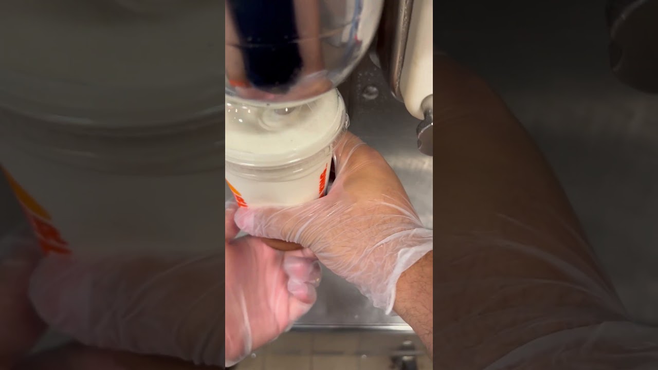 BK POV: How The Burger King Chocolate Oreo Milkshake Is Made #Shorts #burgerking