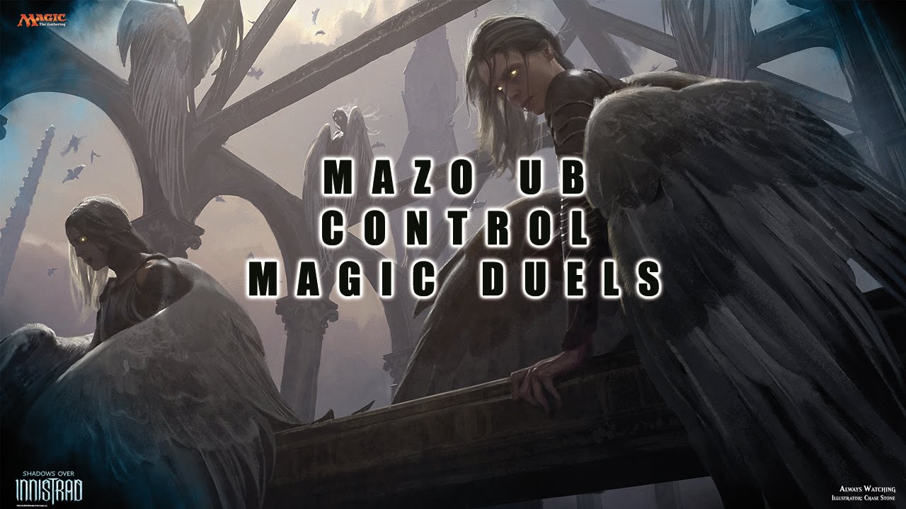 Magic duels mazo azul negro UB control comentado