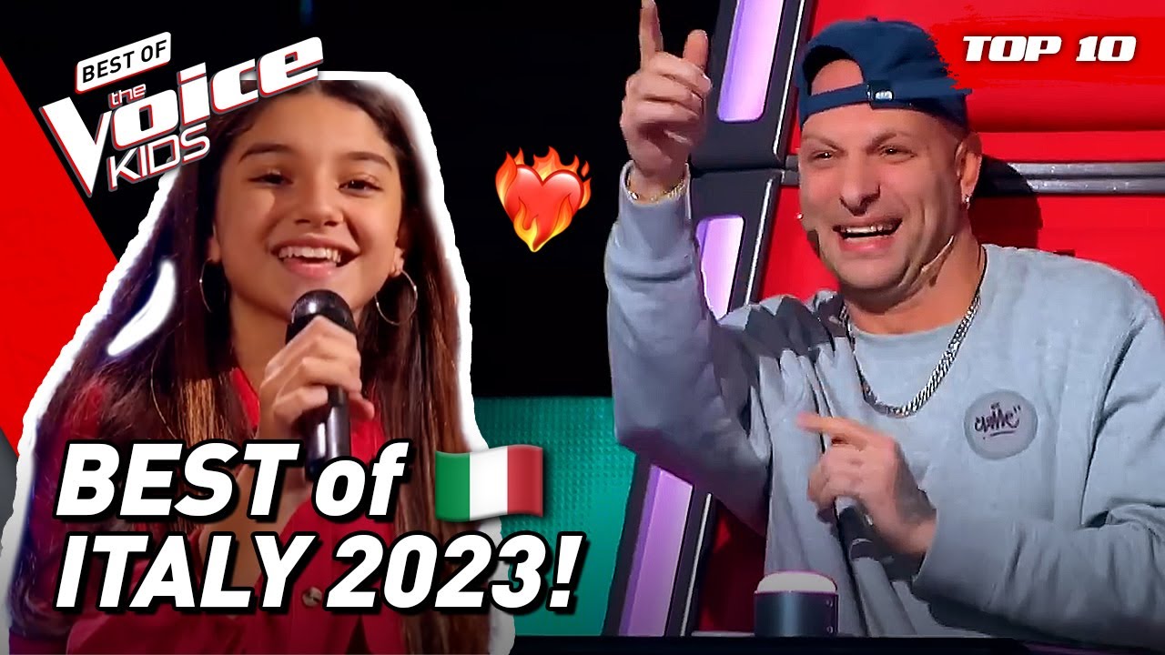 BEST Blind Auditions of The Voice Kids Italy 2023 ❤️ | Top 10