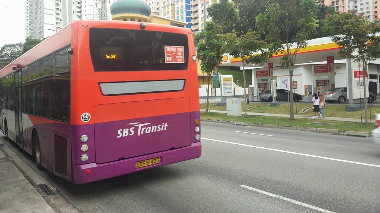 (retired) SBS Transit SBS8148G Scania K230UB Euro 4 Trashing and kickdown on 132