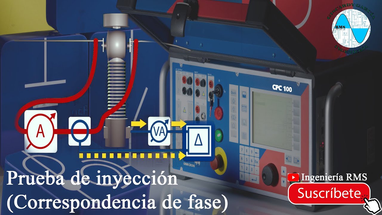 Prueba de inyección a CT´s de una subestación- Correspondencia de fase (Omicron CPC 100)