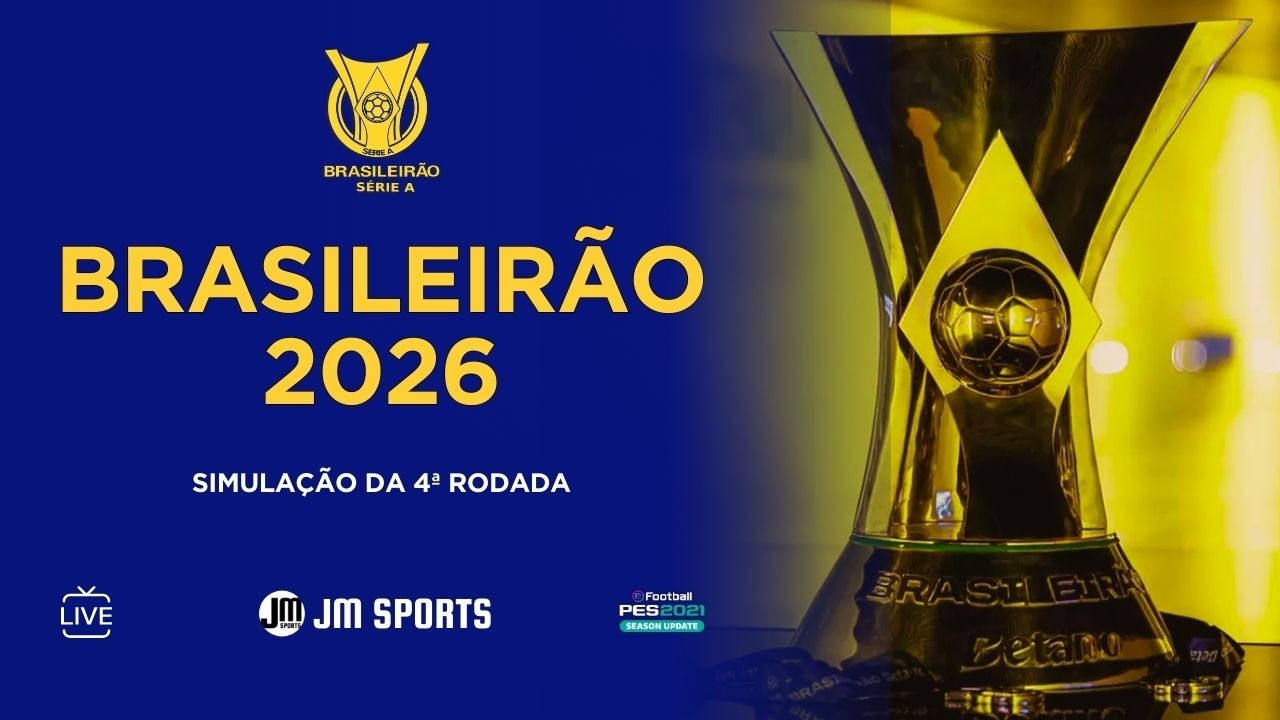 🇧🇷 SIMULANDO O BRASILEIRÃO 2026 - 4ª RODADA | PES 2021 🎮⚽