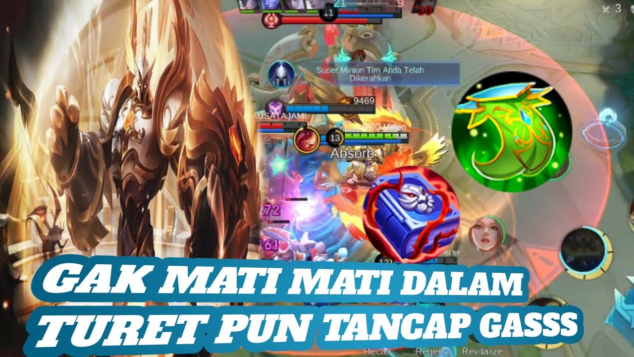 BUILD URANUS TERKUAT GAK MATI - MATI SOLO RANK MOBILE LEGENDS 