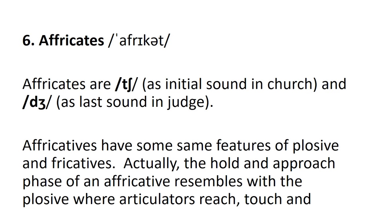 Manner of Articulation & Voicing