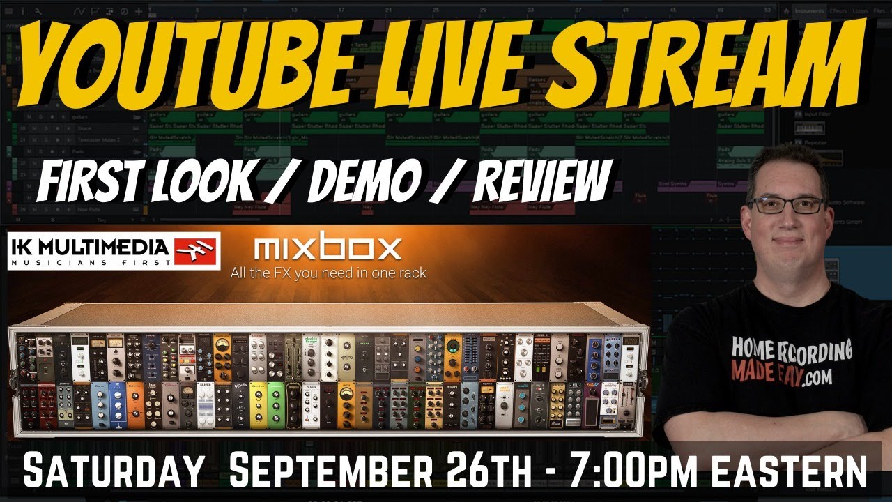 IK Multi-Media MixBox Plugin Demo / Review - LIVE Stream Broadcast
