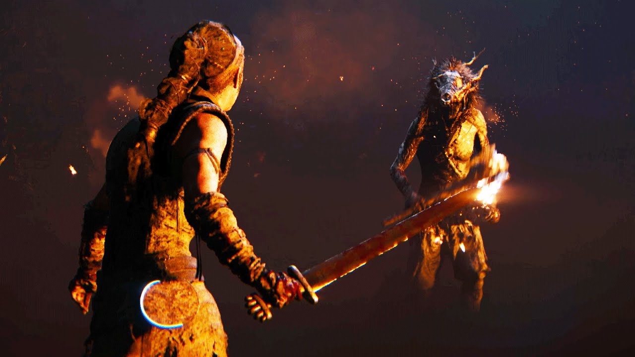 Senua's Saga: Hellblade II - Drauger Ritual Scene & Combat Gameplay (4K)