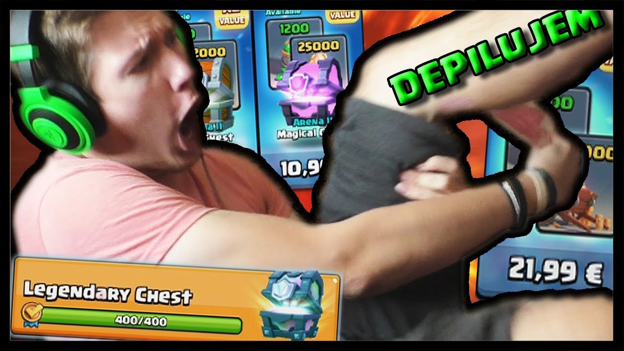 NAJDEMENTNEJŠÍ OPENING - DEPILUJEM ZA LEGENDU! | Clash Royale #77
