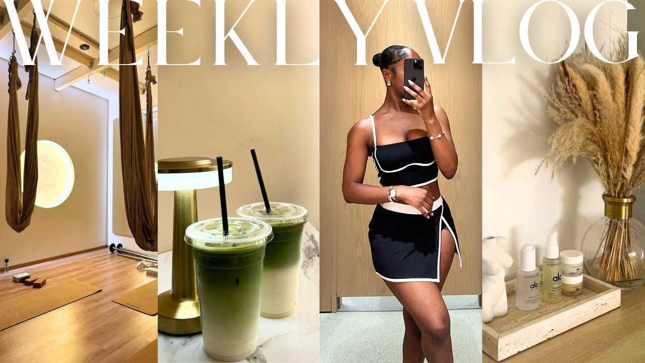 weekly vlog! becoming “that girl” + 10k steps a day + new cafe + spring nails + girls night out