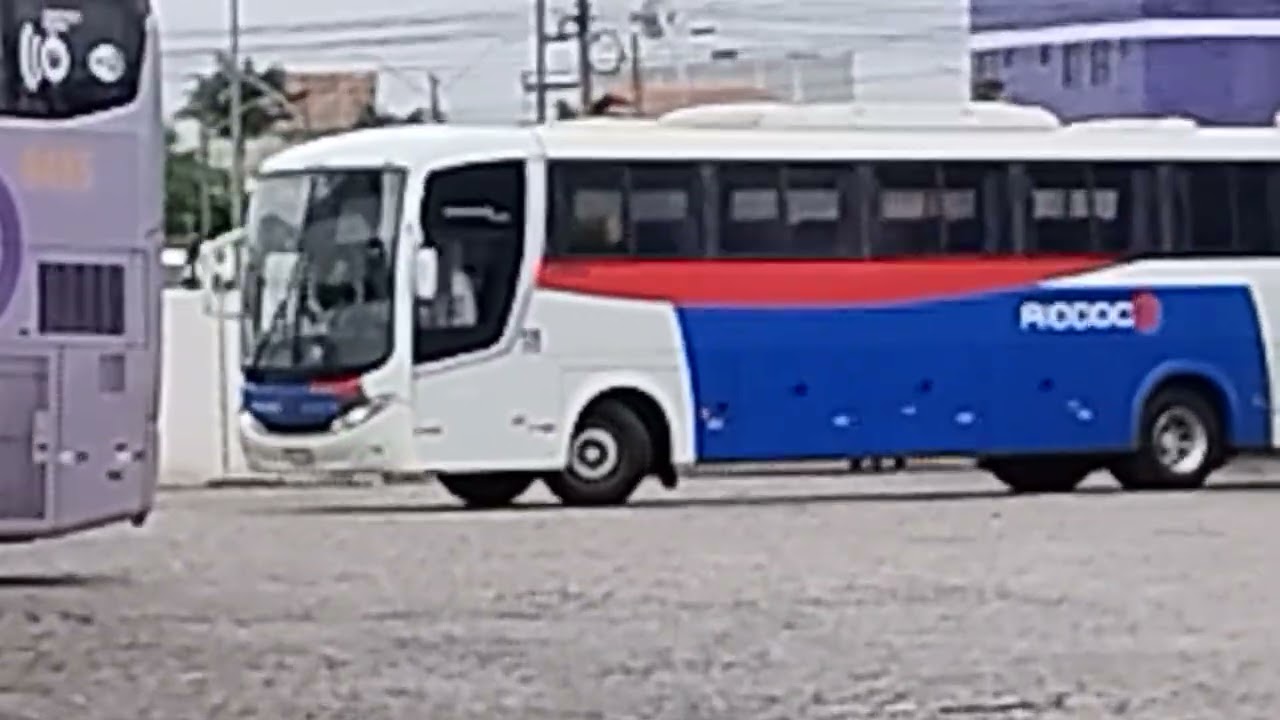 Ônibus da viação rio doce chegando na rodoviária de vitória da conquista Bahia 