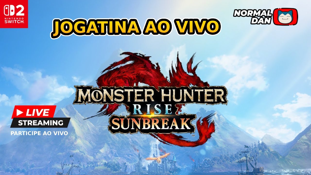 REVIVENDO MONSTER HUNTER RISE SUNBREAK, bora AO VIVO!
