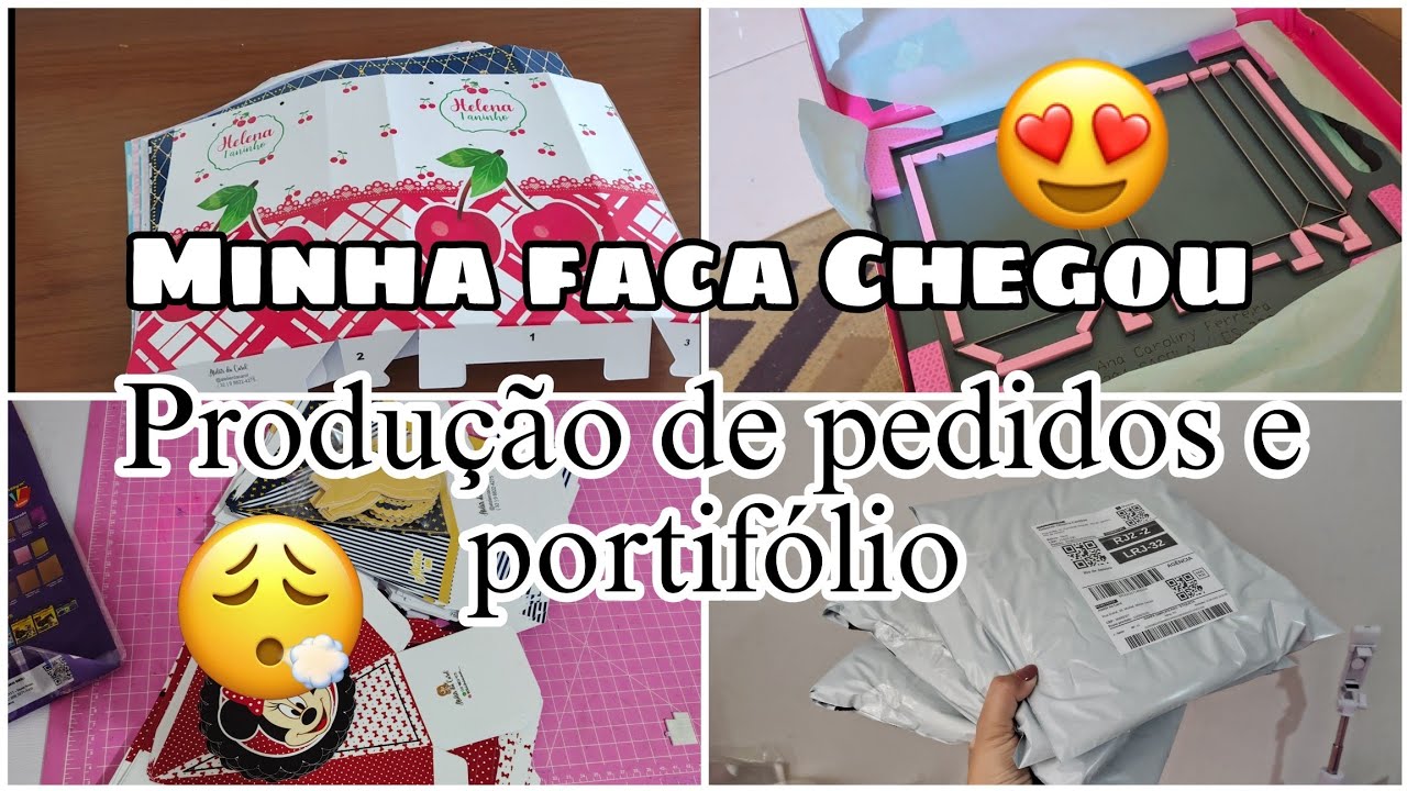 Minha Faca Chegou - Muita Produção e Portifólio - Testei a Corte e Vinco 💖🤩 #papelariapersonalizada