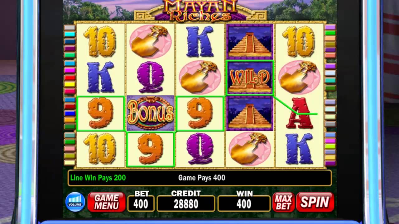IGT Slots Mayan Riches Gameplay Wild 5000 Credits