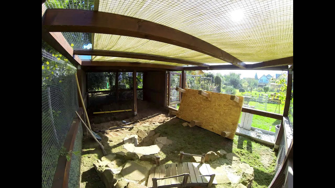 Hasenstall der Winterumbau /Hasen draußen halten - (Timelapse) video Gopro hero HD