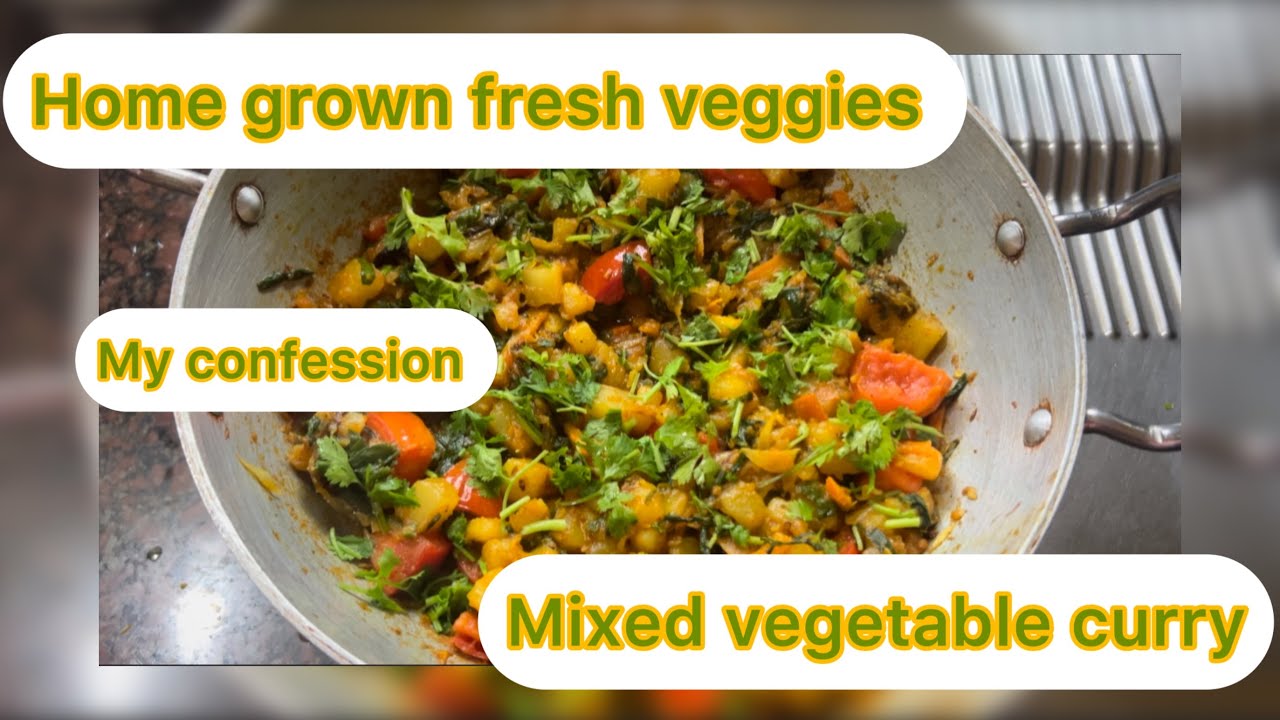 Home grown veggies || fresh vegetable || Mixed vegetables curry #subscribe #food #reach 