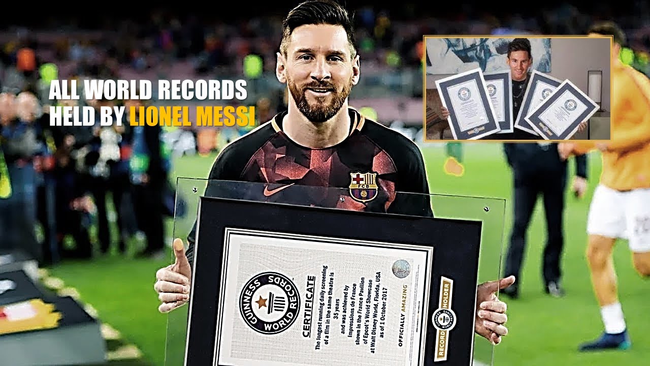 All 46 Guinness World Records by Lionel Messi