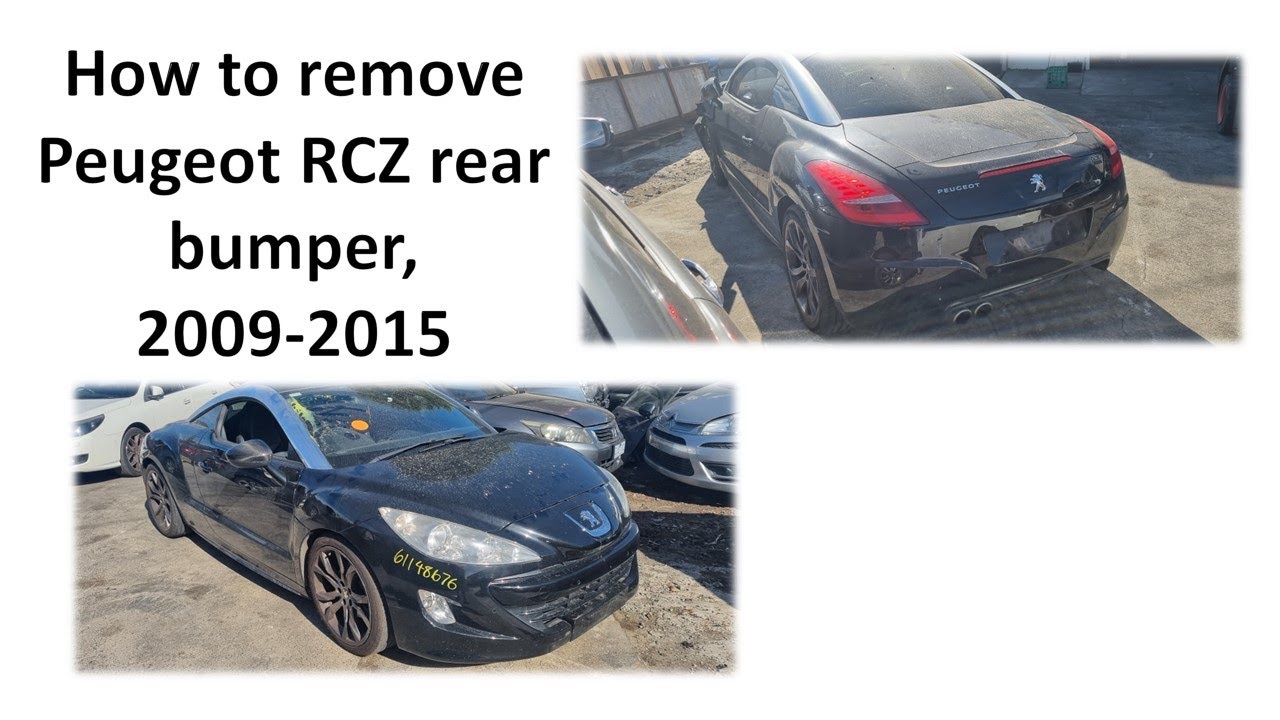 How to remove Peugeot RCZ rear bumper 2009-2015